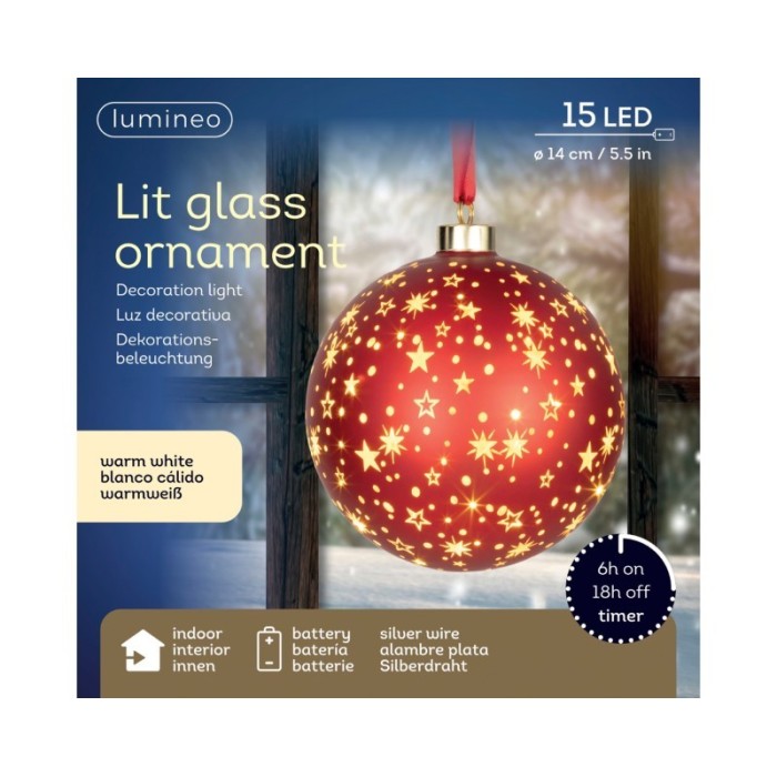 SFERA 15 LED STELLINE D.14 LUCE CALDA